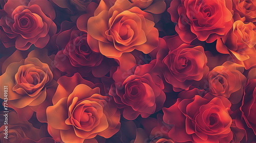 Obraz na płótnie Bouqet red roses background. w salonie