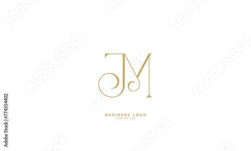 JM, MJ, J, M, Abstract Letters Logo Monogram