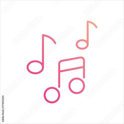 Music icon editable stock vector icon