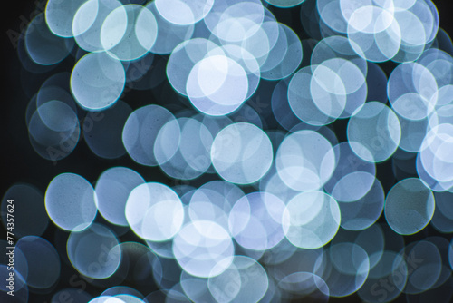 blue bokeh background