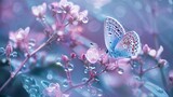 Ethereal Elegance Detailed photographs featuring ethereal and delicate subjects such as flowers butterflies and dewdrops in soft and luminous AI generated illustration