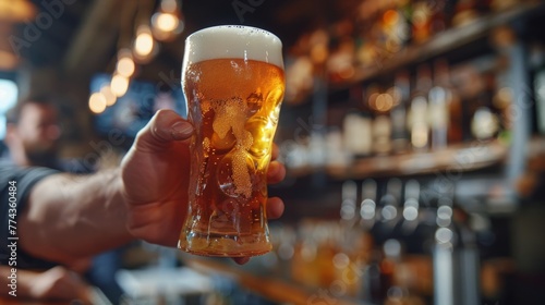 Man Holding Glass of Beer