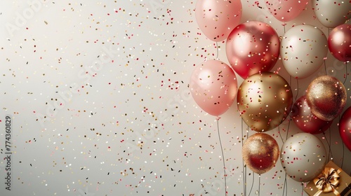 Floating Balloons in the Air