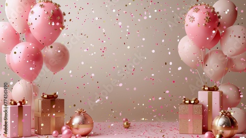 Floating Balloons in the Air