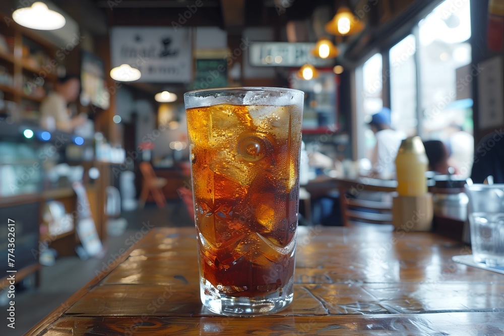 Ice tea glass, refreshing summer drink. Ice tea glass, refreshing summer drink.