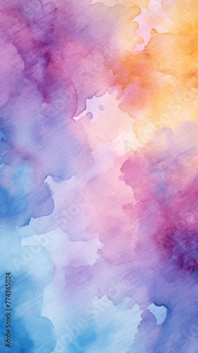 Plum Sky Blue Amber abstract watercolor paint background barely noticeable with liquid fluid texture for background, banner with copy space and blank text area 