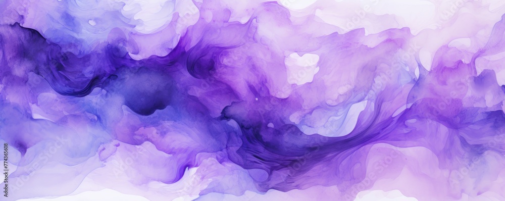 Purple abstract watercolor stain background pattern 