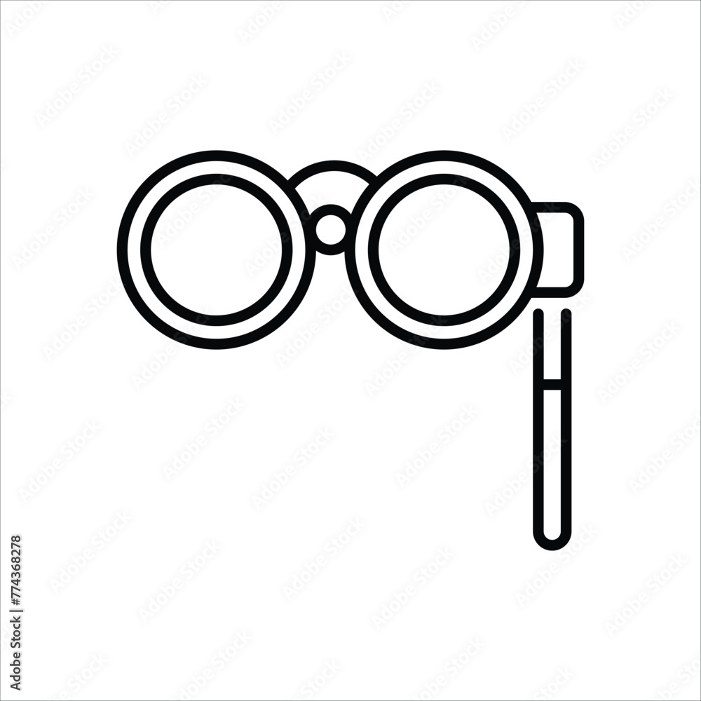 Binoculars icon editable stock vector icon Binoculars icon editable stock vector icon