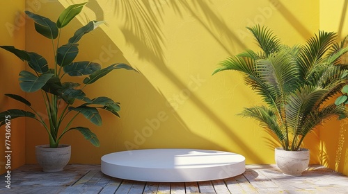 White Object in Yellow Room