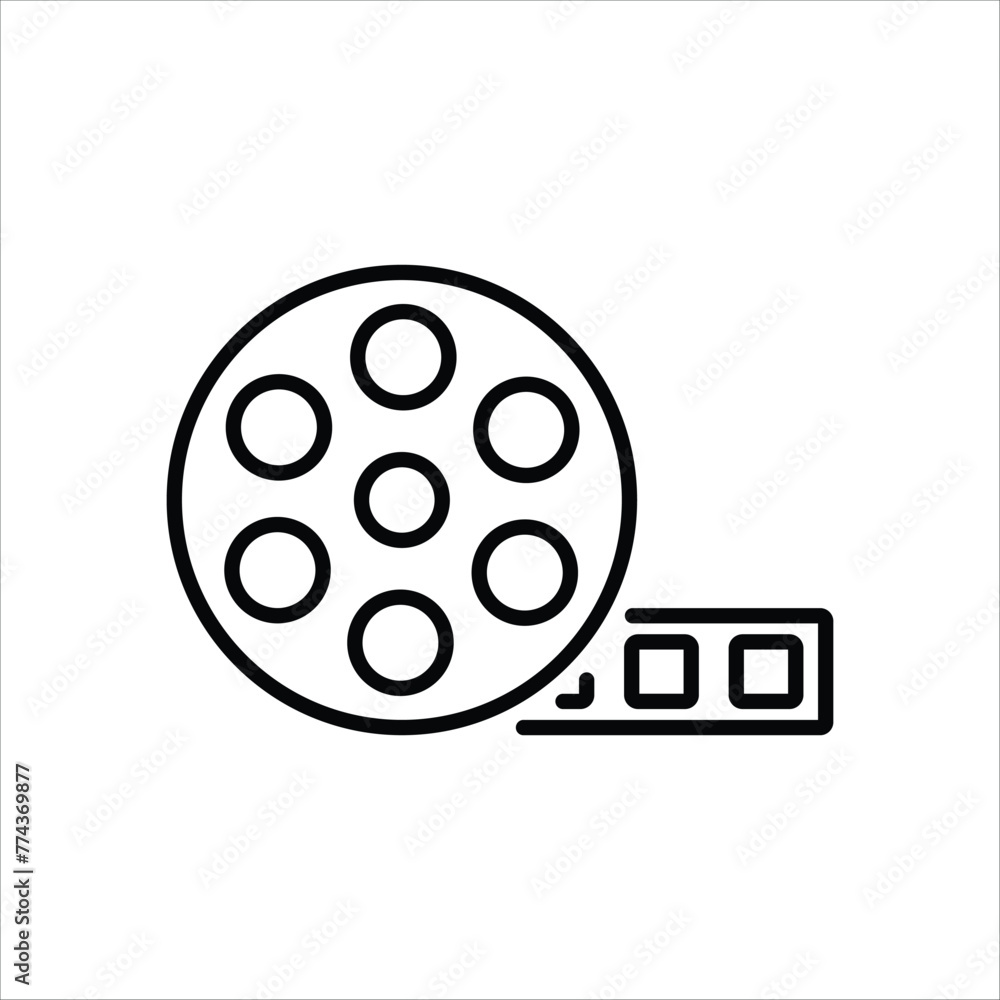 Film Reel icon editable stock vector icon Film Reel icon editable stock vector icon