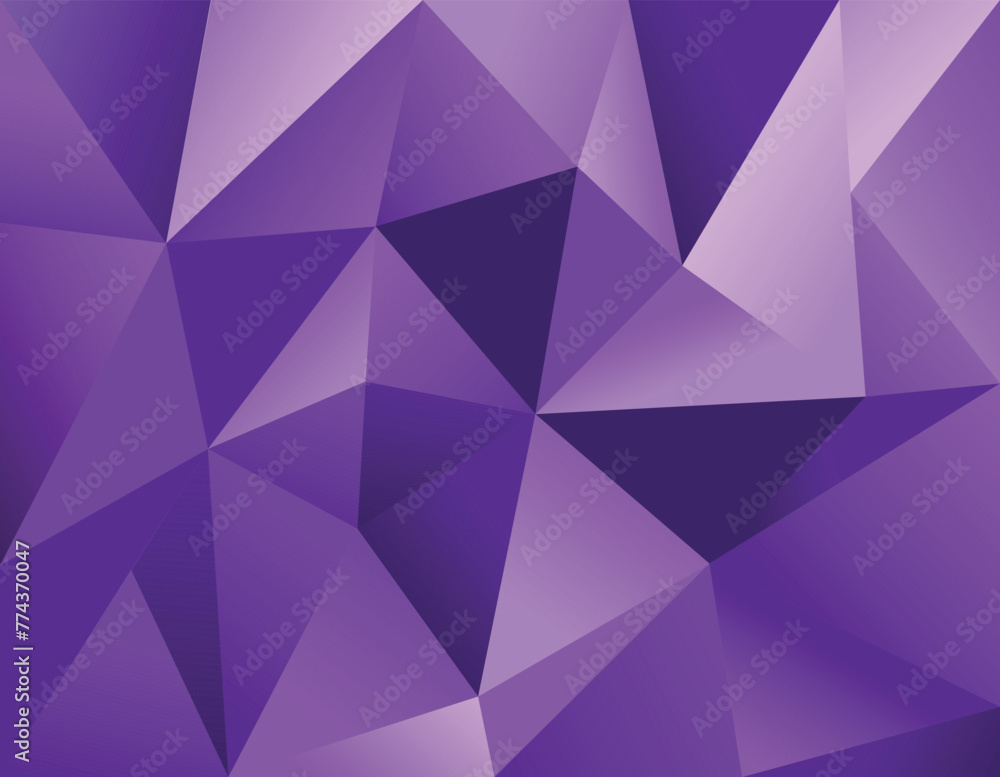 Fototapeta premium Abstract vector illustration with volumetric triangles for banners and advertising. This vector illustration is suitable for use as a background image, giving your content an elegant and modern look.
