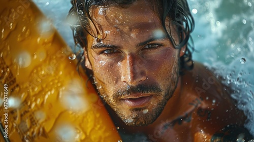 Man Holding Umbrella Close-Up