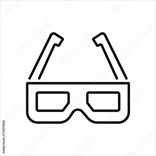 3d Glasses icon editable stock vector icon