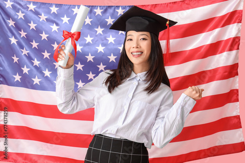 Asian female graduate stude...