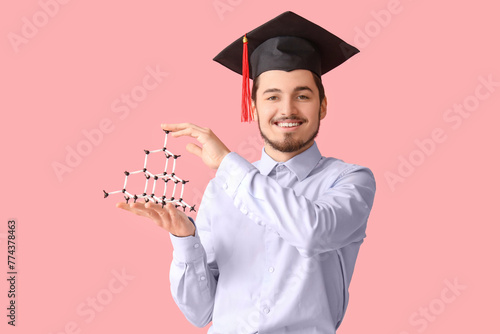 Male graduate student with ...