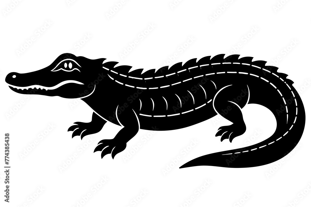 Naklejka premium alligator vector illustration