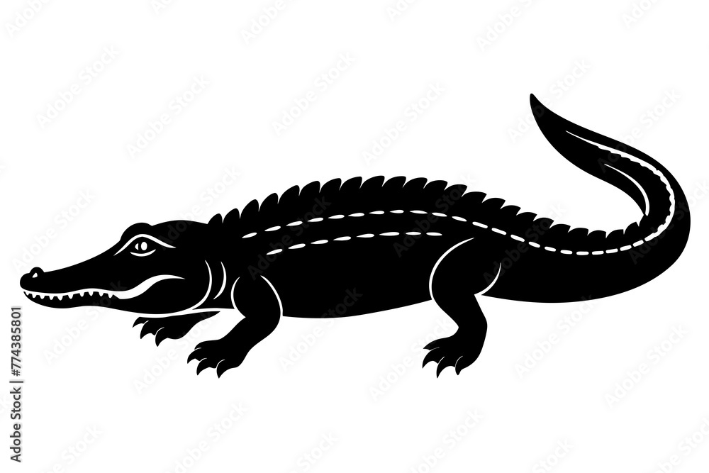 Naklejka premium crocodile vector illustration