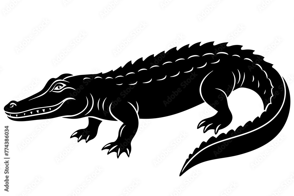 Naklejka premium crocodile vector illustration