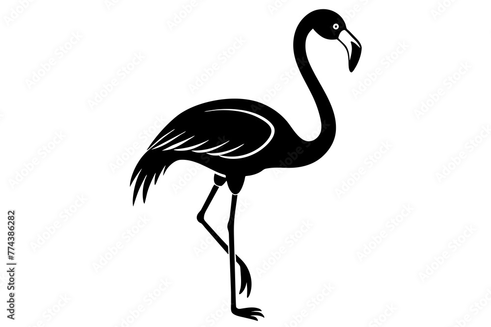 Naklejka premium flamingo vector illustration