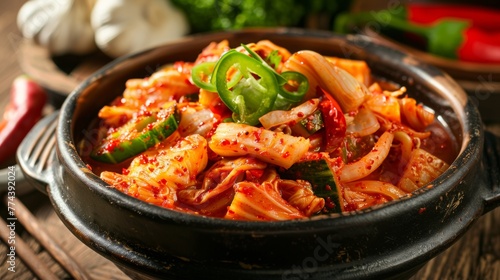 Korean cuisine. Kimchi © lastfurianec