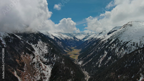 Krimml Waterfalls in Austrian Alps