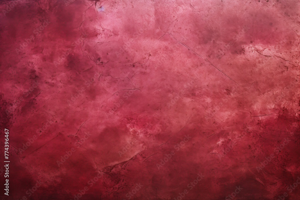 Ruby barely noticeable color on grunge texture cement background pattern with copy space 