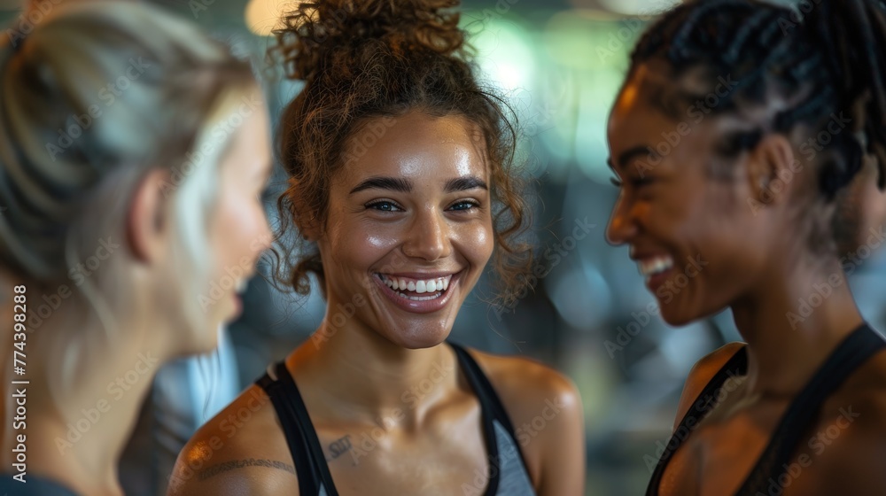 Laughter and Conversations: Friends Catching Up at the Gym Generative AI
