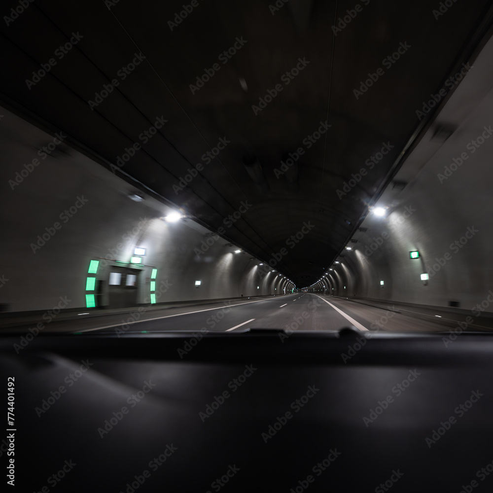road tunnel on the way to Zakopane - road opening, road improvement - possible toll