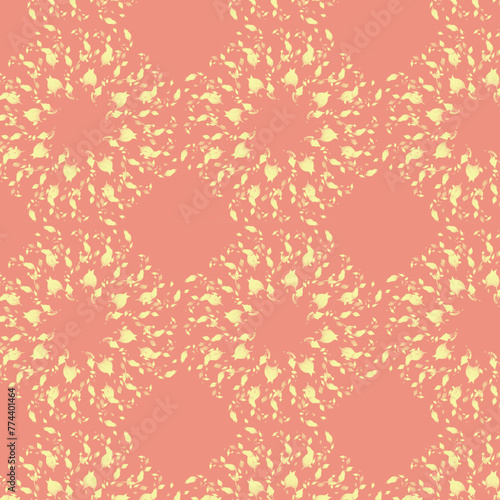 orang texturel seamless vector pattern for fabric