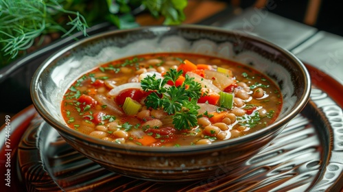 Italian minestrone soup 