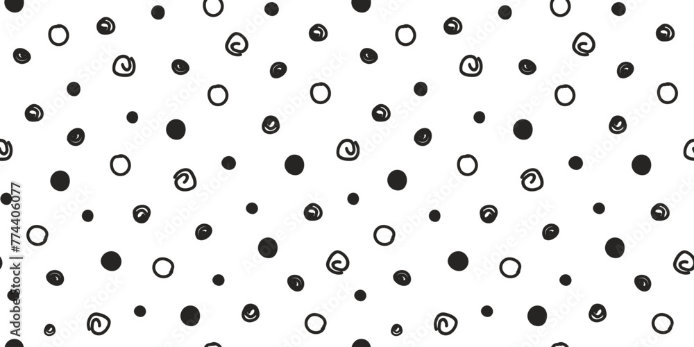 Seamless pattern with abstract random dots, spots, circles. Simple hand draw doodle print. Vector. graphic arts. Seamless pattern with abstract random dots, spots, circles. Simple hand draw doodle print. Vector. graphic arts.