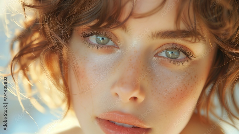 Elegant Neutral Makeup Look, generative ai Elegant Neutral Makeup Look, generative ai