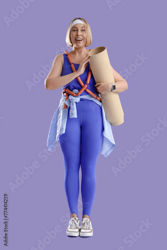 Beautiful sporty woman with...