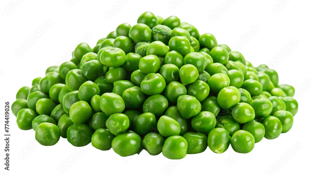 Fresh green peeled peas isolated on Transparent background. Fresh green peeled peas isolated on Transparent background.