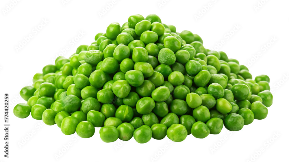 Fresh green peeled peas isolated on Transparent background. Fresh green peeled peas isolated on Transparent background.