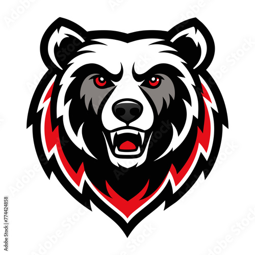 Bear Mascot Logo Vector on White Background Ideal for Branding and Design Projects