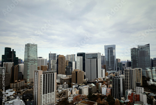 Tokyo scenery  A landscape of 2024 where new high-rise buildings are scattered in a redeveloped city photo