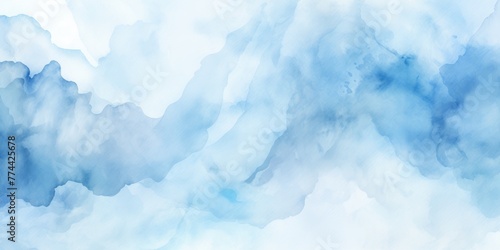 Sky Blue abstract watercolor stain background pattern 
