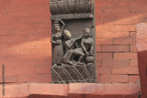 Kama Sutra Temple Varanasi India Wood Wooden Religion Hinduism Sacred Spiritual Architecture Statue Monastery Worship Tradition Culture Erotic Sculpture Iconic Heritage