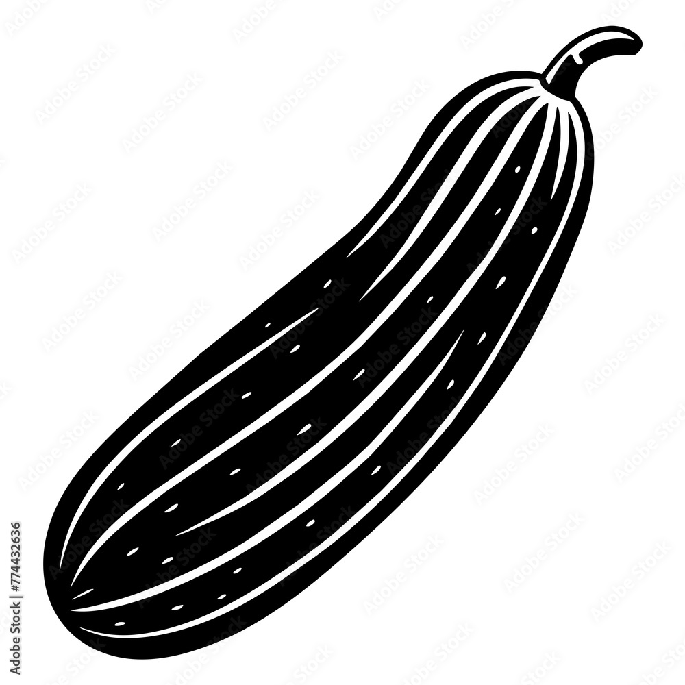 cucumber silhouette vector illustration svg file cucumber silhouette vector illustration svg file
