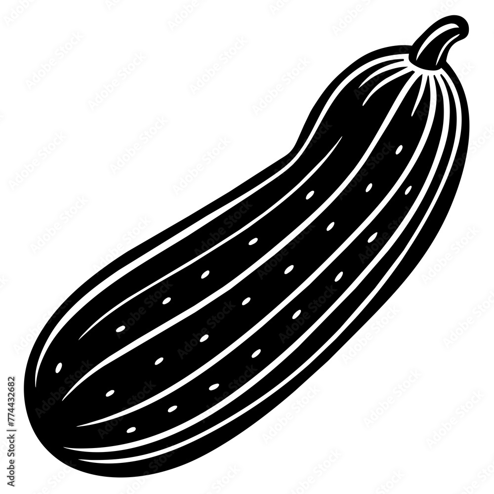cucumber silhouette vector illustration svg file cucumber silhouette vector illustration svg file