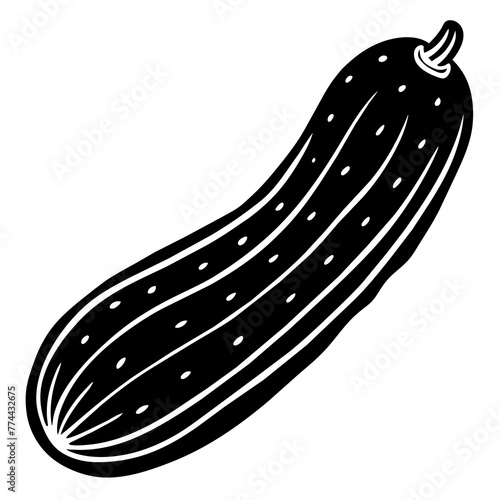 cucumber silhouette vector illustration svg file