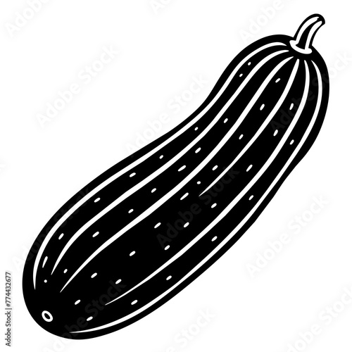 cucumber silhouette vector illustration svg file