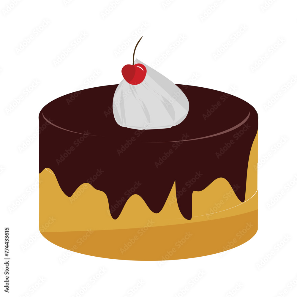 Cartoon piece of cake. Various colorful cake slices, cage and restaurant sweet dessert with cream glaze fruits and biscuits. Vector pastry pieces Cartoon piece of cake. Various colorful cake slices, cage and restaurant sweet dessert with cream glaze fruits and biscuits. Vector pastry pieces