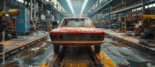 Despite the grime that coats the factory floor, there is a certain beauty in the chaos, a raw authenticity that speaks to the essence of the automotive industry. It is a world of contrasts, 