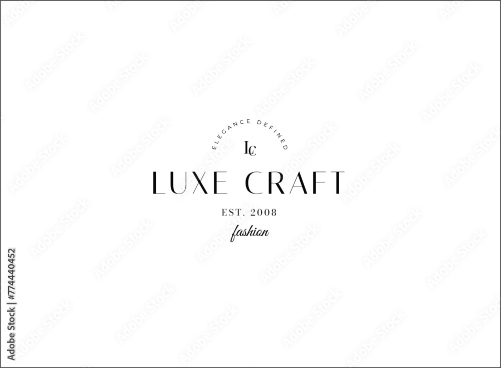 Minimal and Aesthetic typography logo template for company and beauty business Minimal and Aesthetic typography logo template for company and beauty business