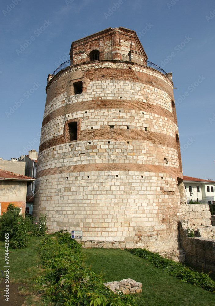 Located in Edirne, Turkey, the Macedonian Tower was built during the Roman period.