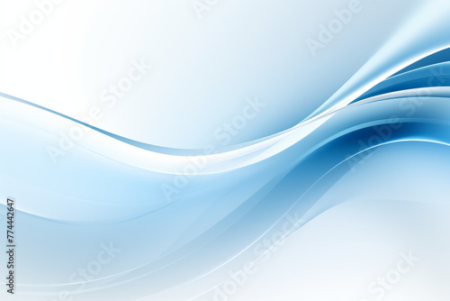 Soothing Blue and White Abstract Backdrop: Fluidity and Elegance