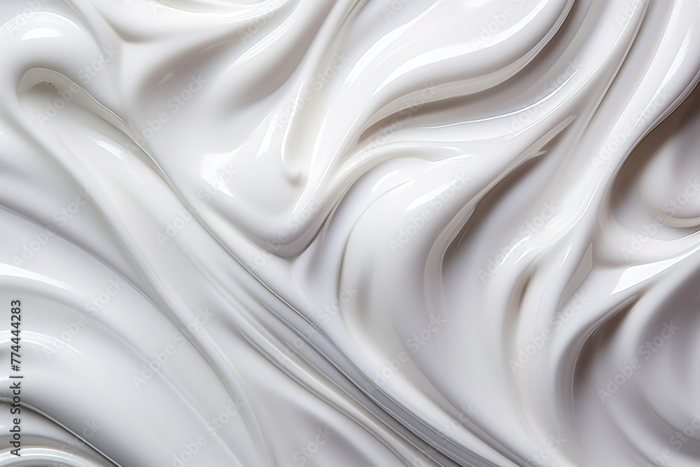 Flowing white cream texture. Cream background texture Flowing white cream texture. Cream background texture