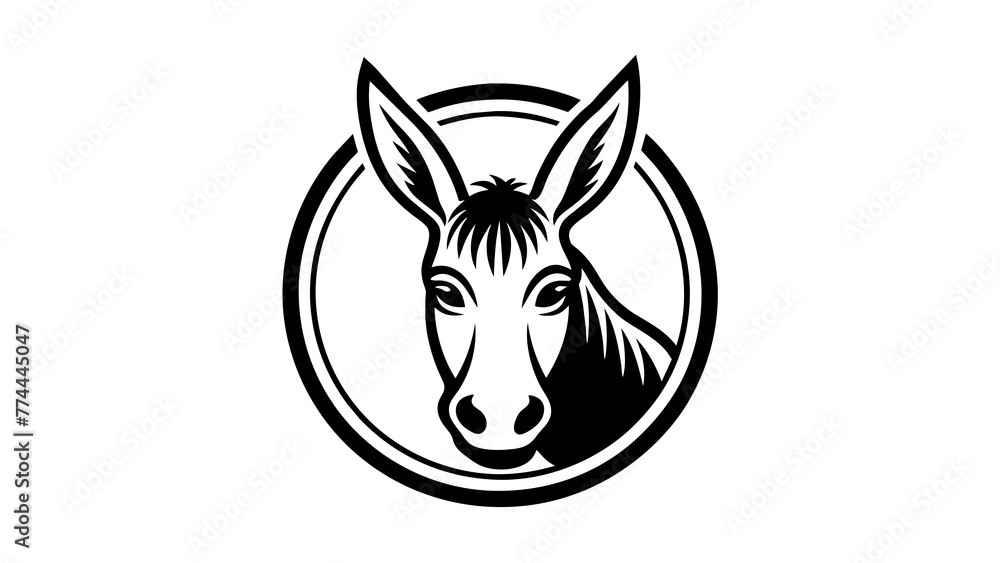 a-horse-icon-in-circle-logo vector illustration